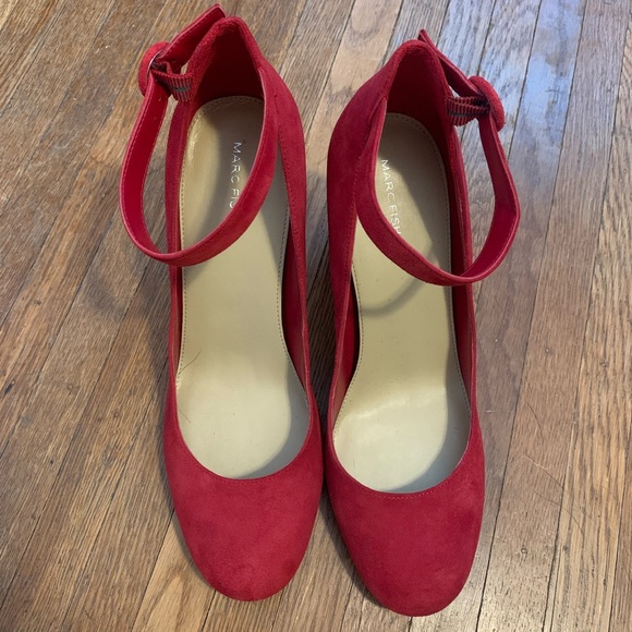 Marc Fisher Red Heels Size 10M - Picture 4 of 7
